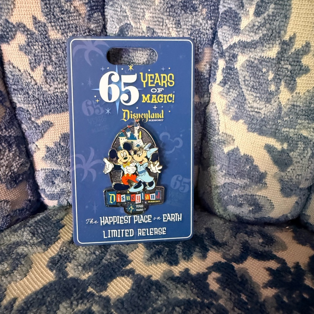 Disneyland 65th Anniversary Mickey and Minnie Pin